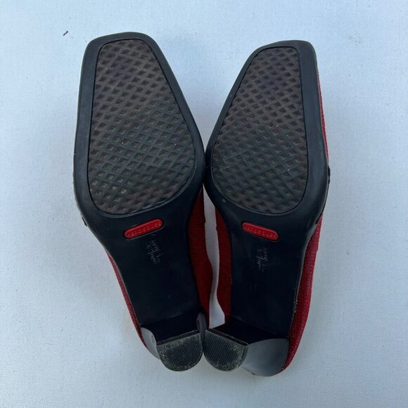 Aerosoles Womens Cinch Worm Pumps Square Toe Red Size 7.5 - Picture 8 of 10